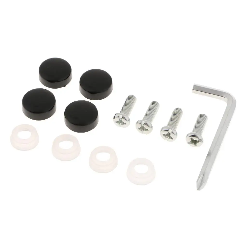 Steel Frame Screws Fasteners + Smooth Screw Caps Set Metal image 4