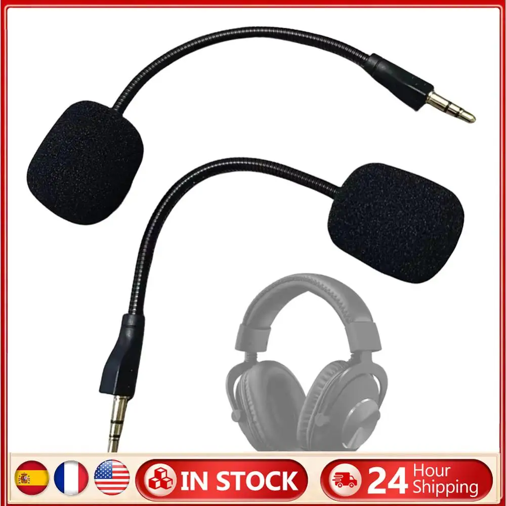 

Replacement 3.5mm Microphone E-Sports Game Headset Mic MIC Boom Headsets Microphone for Logitech G PRO G PRO X Gaming Headsets