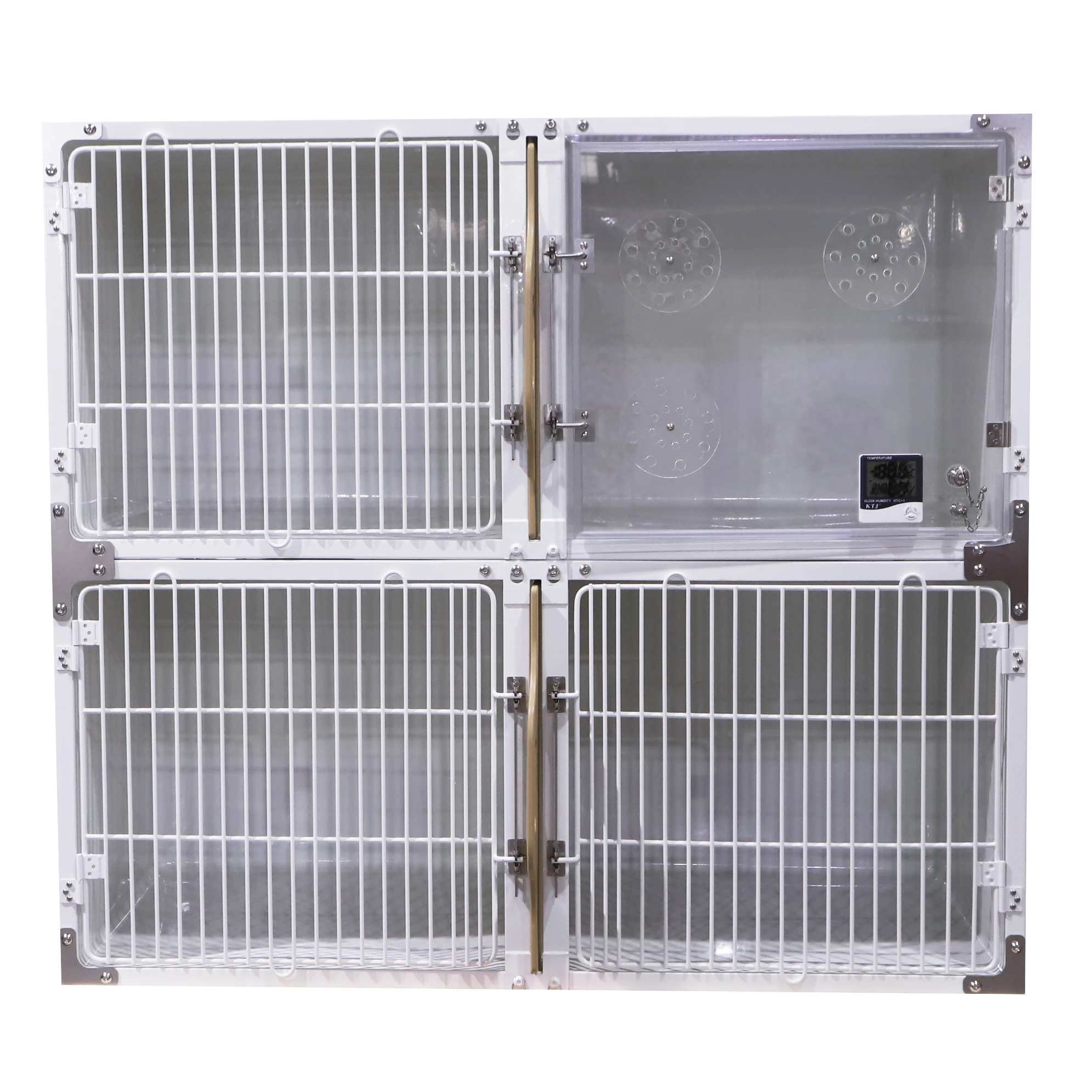 Multifunction customization low noise hospital clinic dog cage KA-510 Fiberglass Fiberglass Modular Cage