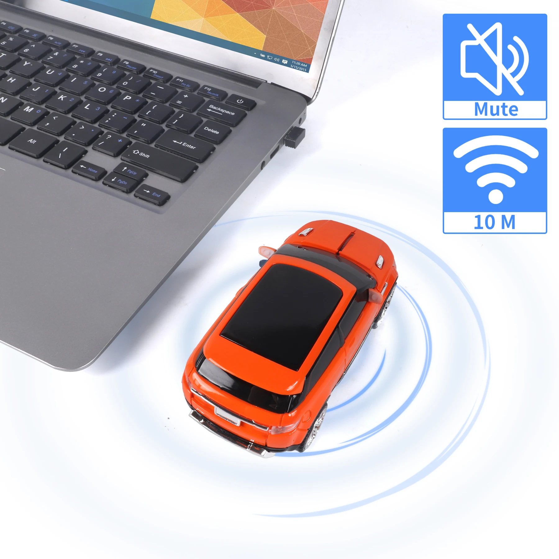 

Cool SUV Landrover Sports Car Shape Computer Mouse 2.4G Wireless Mini Optical Gaming Roller Mice For PC Laptops Creative Gifts