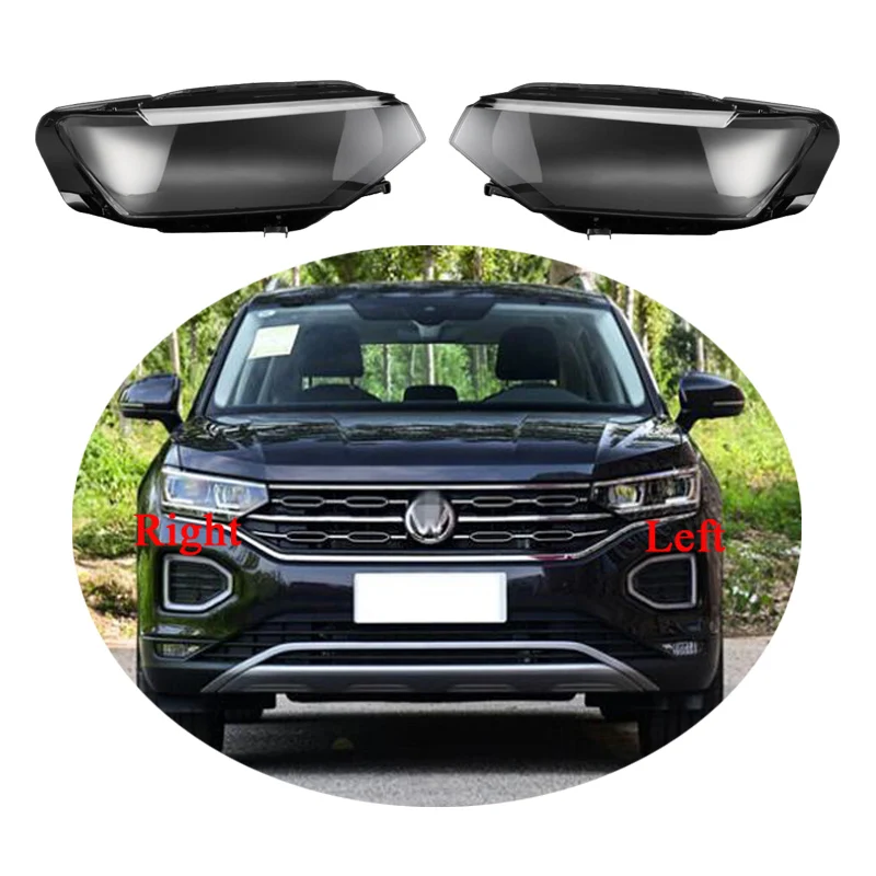 

For Volkswagen VW Tayron 2019-2022 Front Headlamp Cover Transparent Headlight Shell Lens Plexiglass Replace Original Lampshade