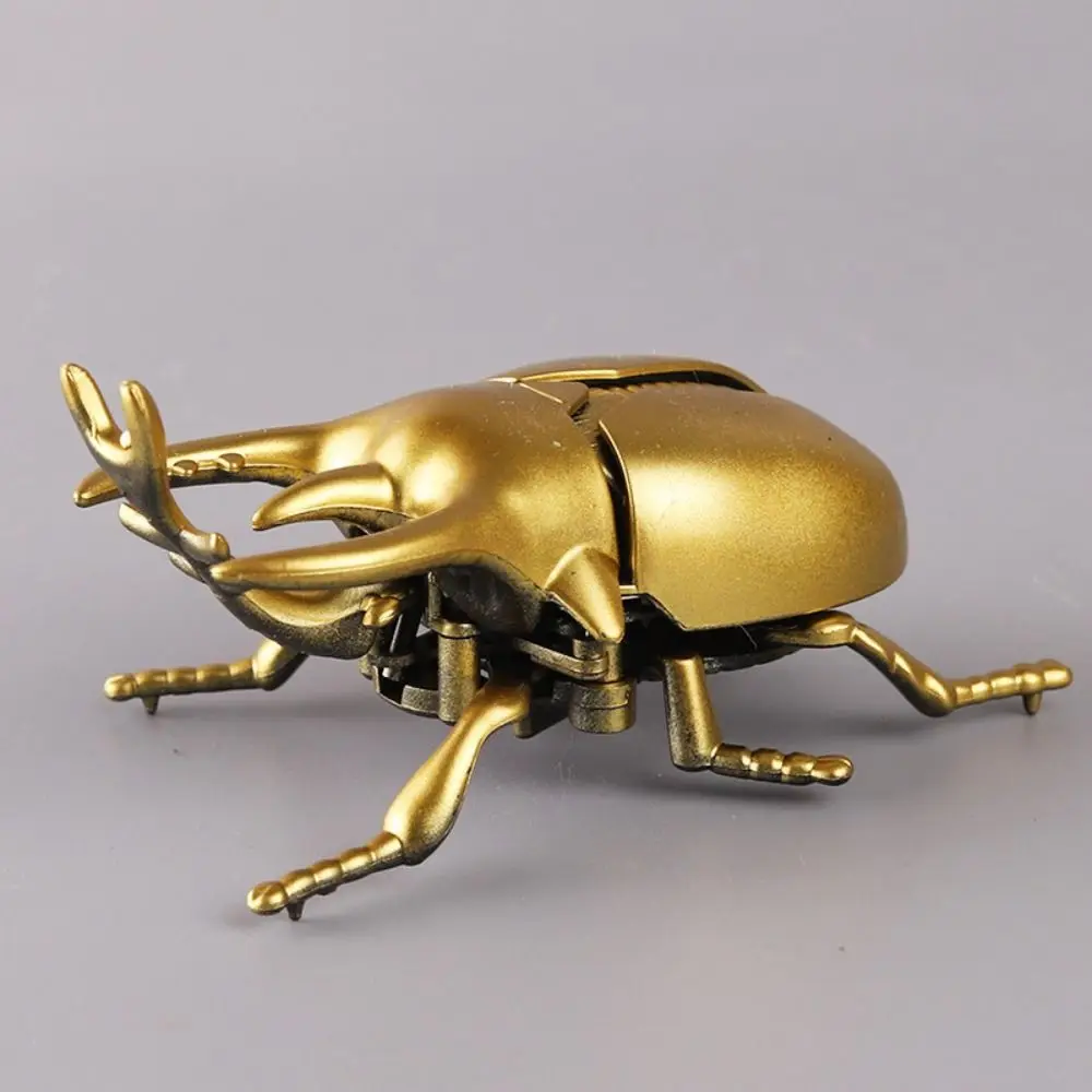 Bee Beetle Chain Winding Insect Toys Simulation Cicada Scarab Insect Model Toy Prank Trick Realistic Design Wind Up Insect