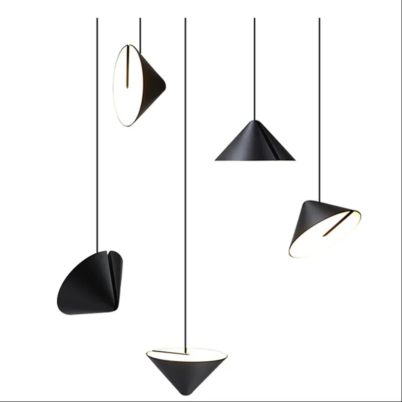 Nordic Multi-angle Cone Simple LED Pendant Light Hanging Lamp Modern Room Dining Bedroom LivingKitchen Decorative Lamps