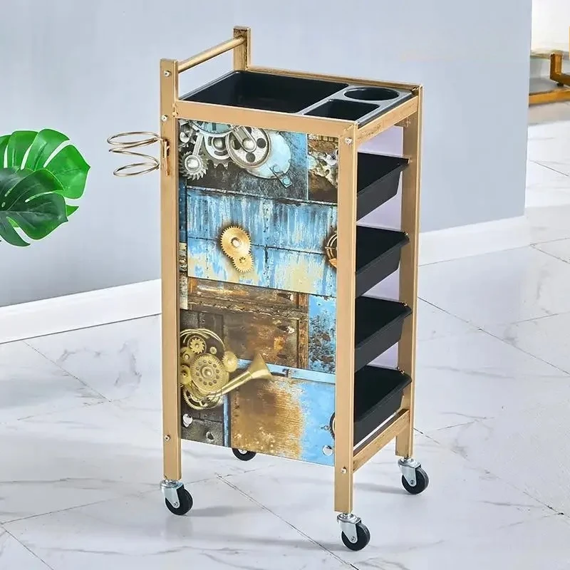 

Aesthetic Auxiliary Trolleys Offer Light Luxury Style Cart Acrylic Cleaning Pink Organizers Professional Household Beautician