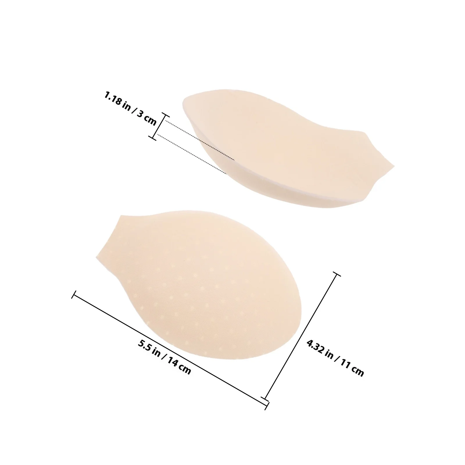 4Pcs Breathable Underwear Pad Inserts U-Shaped Cup Support Swim Brief Realistic Bulge Cushion for Sports Activities