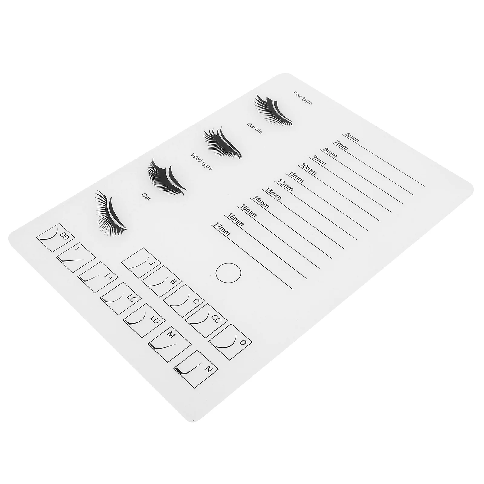 

NOLITOY Eyelash Extension Tray Holder Grafting Board Lash Pallet False Lashes Stand Acrylic White