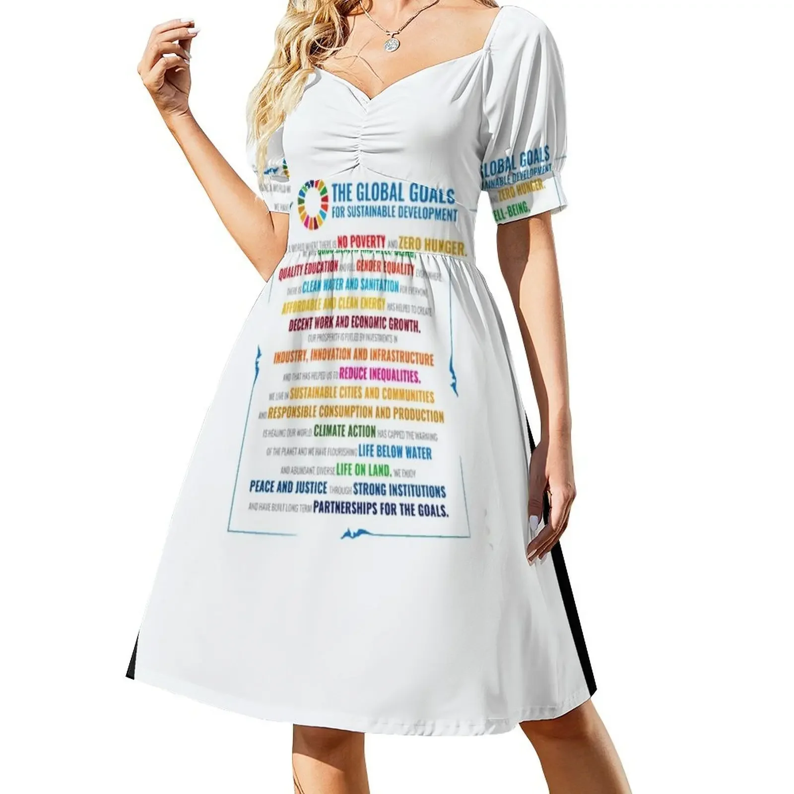 UN Sustainable Development Goals SDGs 2030 Sleeveless Dress dresses summer woman 2025 dresses for prom Dress