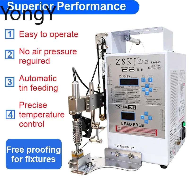 Automatic Soldering Machine 200W 50-600℃ Adjustable Welding Machine For LED Light Strip/USB/PCB Wire Harness Soldering Station