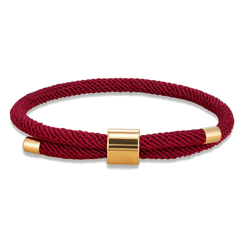 MKENDN Minimalist Waterproof Milan Rope Bracelet Red Adjustable Anklet Men Women Handmade Thread Couple Lucky Beach Jewelry Gift