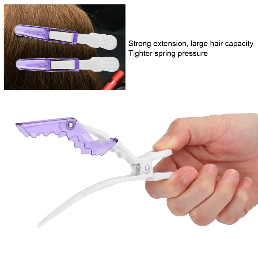 10pcs Strong Extension Duckbilled Clip Large Capacity Durable Hair Partition Clip ABS Professional Salon Hair Clips Hair Salon