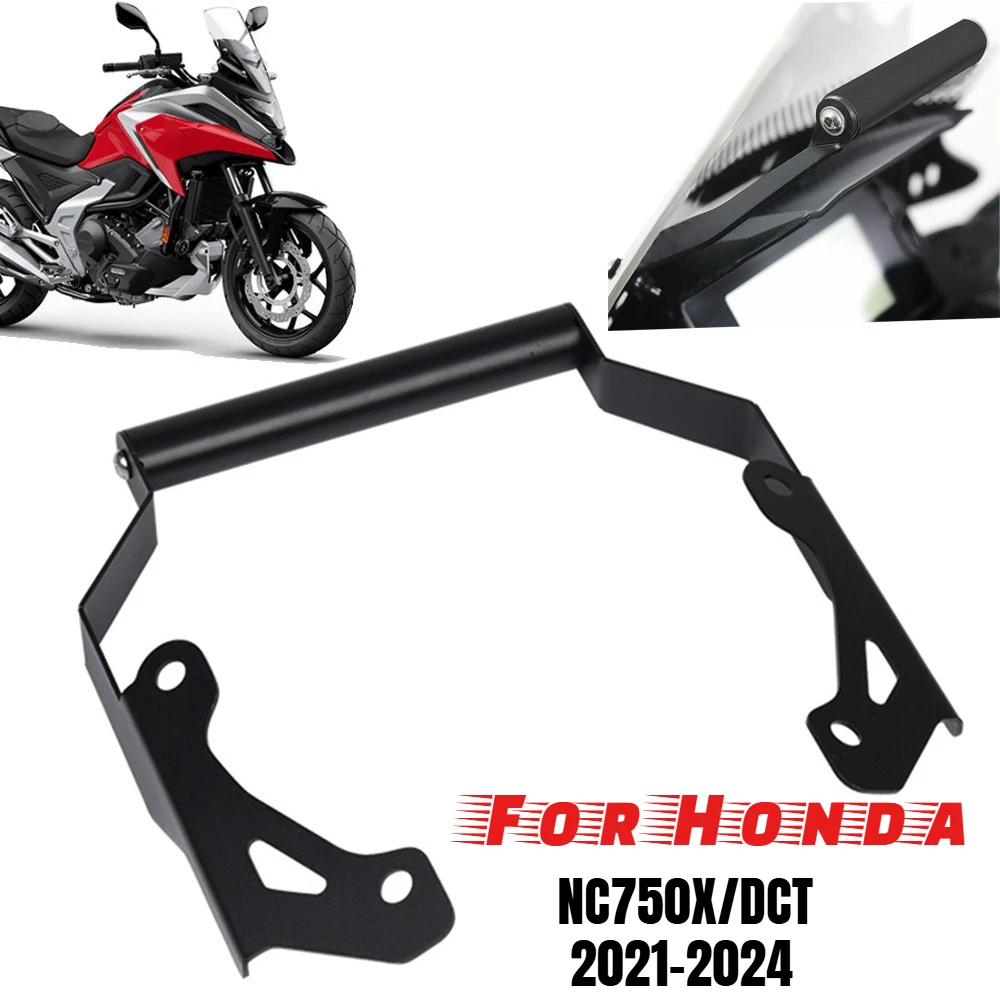 

Для Honda NC750X NC750 DCT 2021 2022 2023 2024 NC 750 X 750X: Кронштейн для навигатора, держатель для GPS-телефона, рычаги и аксессуары для мотоцикла