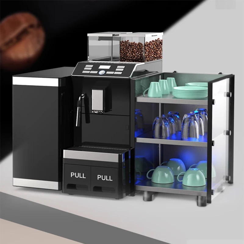 R-308E Multifunctional coffee machine Business super automatic coffee machine Touch screen to quickly make coffee with one touch