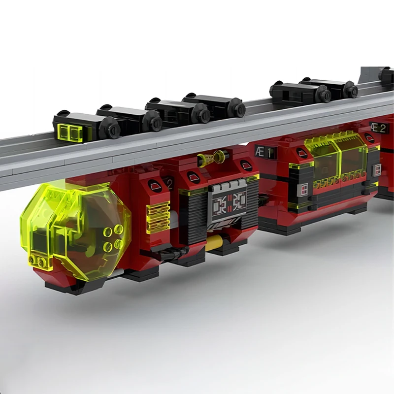 

Новая идея, городские технологии, наборы поездов, M-Tron, космический поезд, MOC, строительные блоки, креативная сборная модель, детские кирпичи, игрушки, рождественские подарки