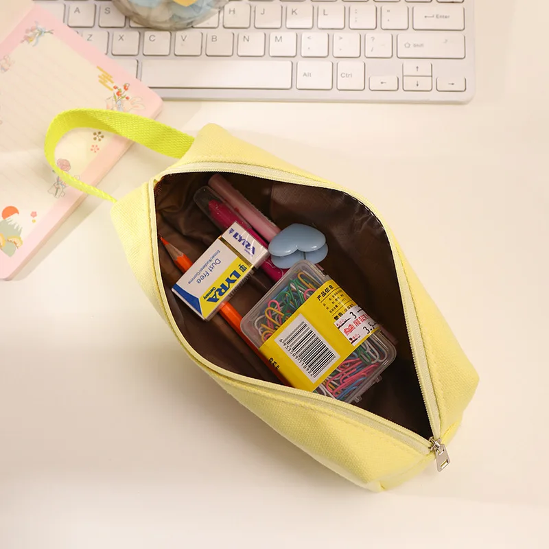 New Korean Style Pencil Bag for Junior High School Stationery Box Large Capacity Pencil Case Creative Simple Ins Boys and Girls