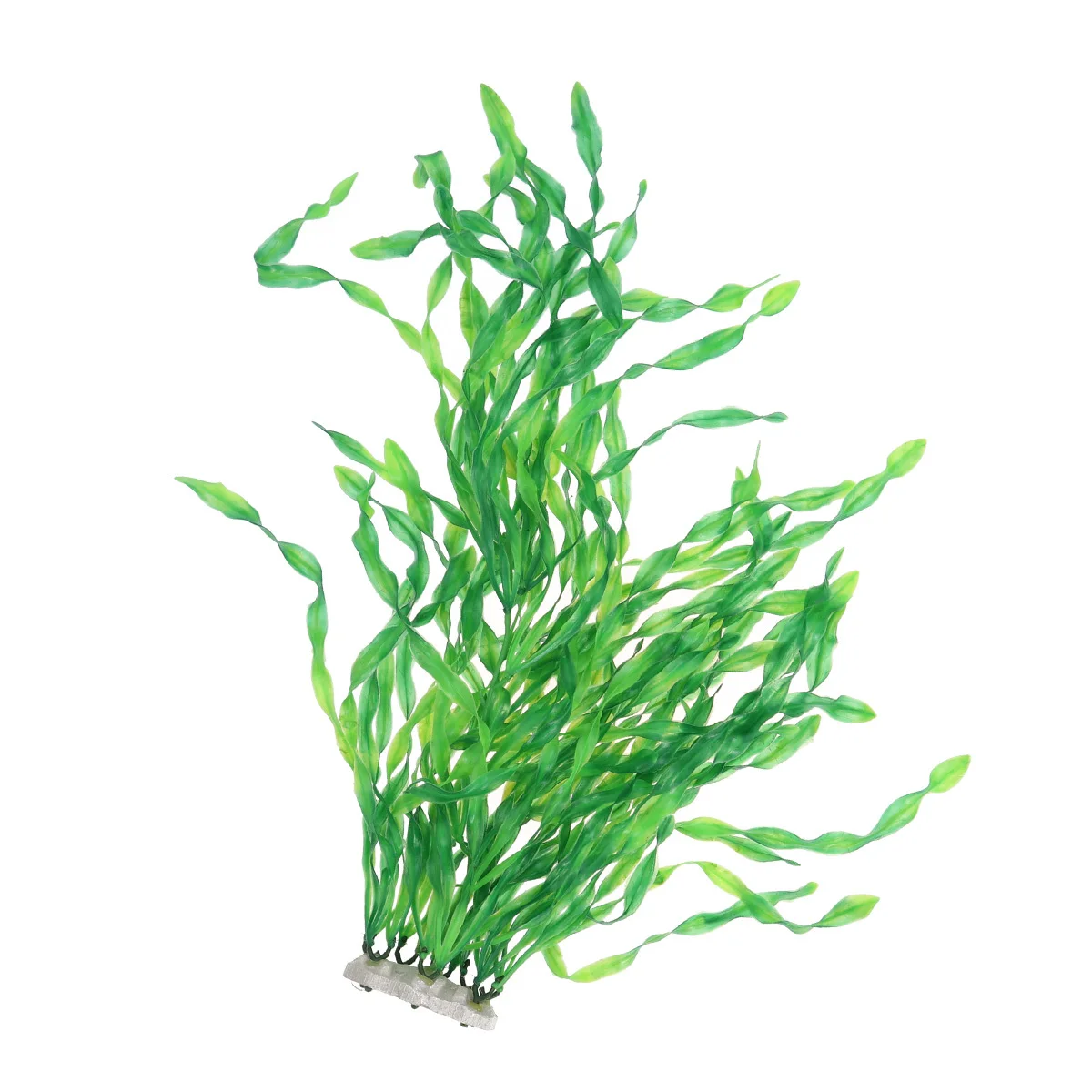 

Realistic Aquarium Plants Green Lifelike Fish Tank Decorations Washable Base Stand Fresh Salt Water Compatible Plastic