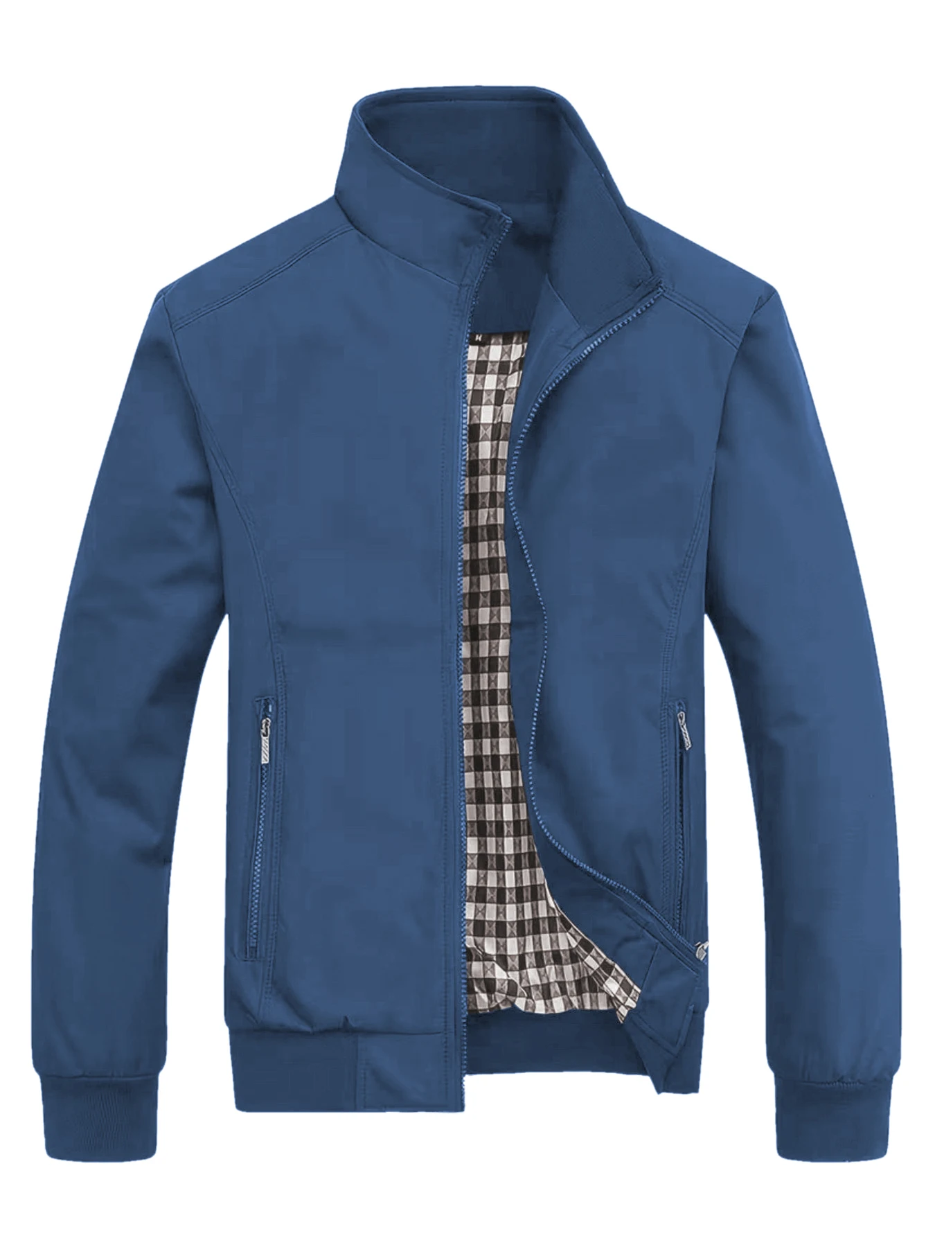 سترة رجالية بمقاس قياسي، سترة بمقاس كبير، معطف كاجوال، سترة عصرية جديدة للربيع والخريف، ملابس رياضية للرجال، ملابس رجالية، سترة كاجوال بياقة واقفة للرجال