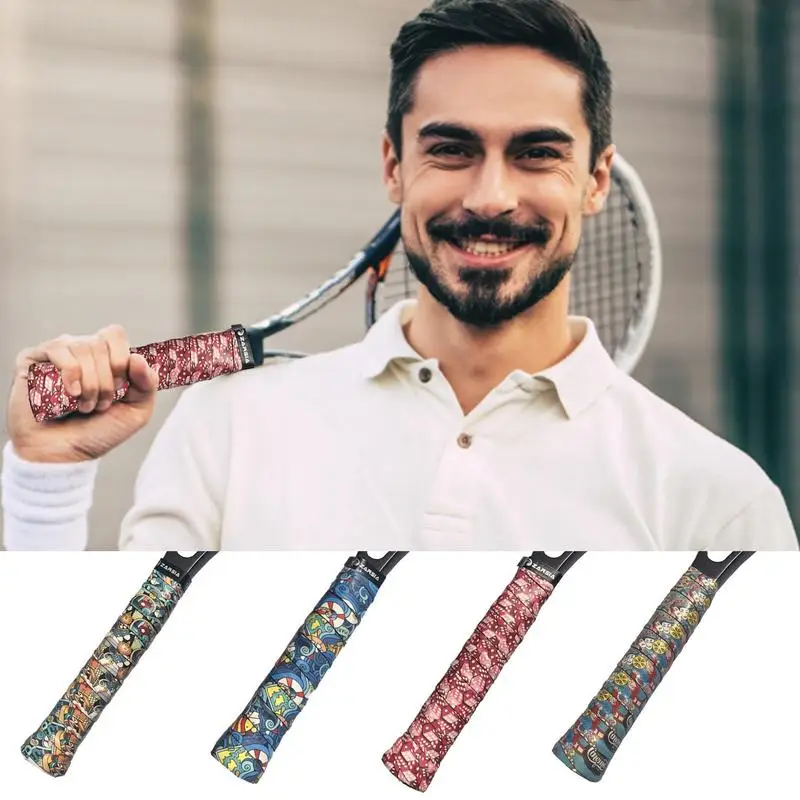 Tennis Racket Grip Tape Non-slip Badminton Racket Grips Winding Strap Fishing Rod Handle Strap Tennis Racket Strap Non-slip