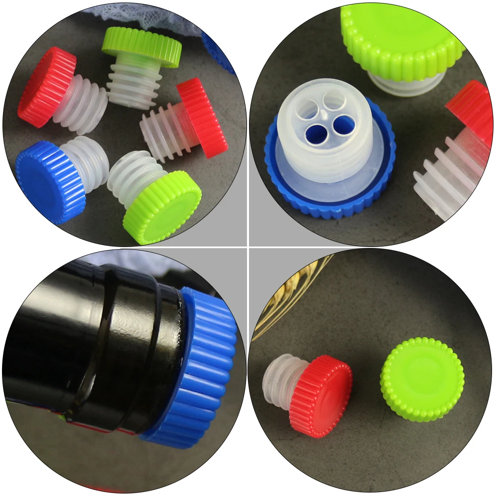 

12pcs Round Bottle Caps Drink Stoppers Sealing Lids for Glass Beer Bottles Silicone Plugs Craft Accessories Kitchen Bar