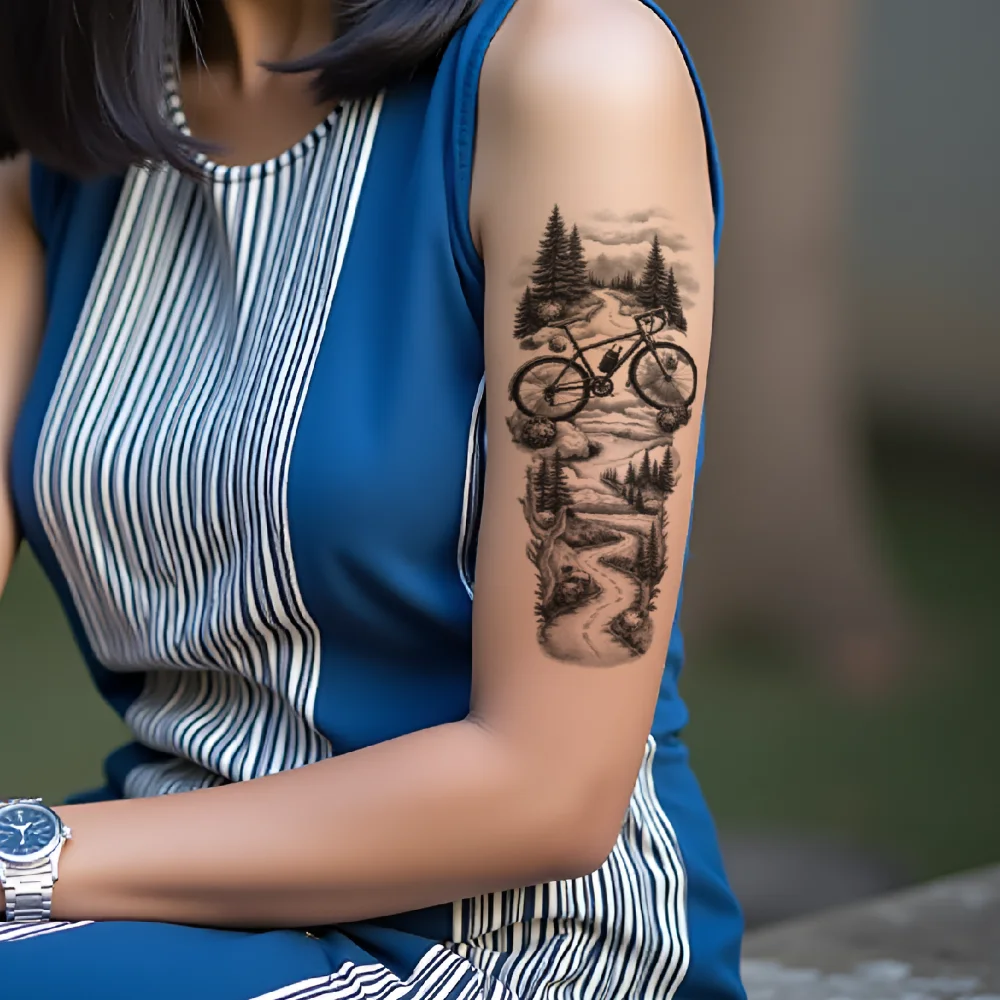 

3D временная татуировка Nature Tattoo Mystic Tattoo для активного отдыха, повседневного ношения, путешествий