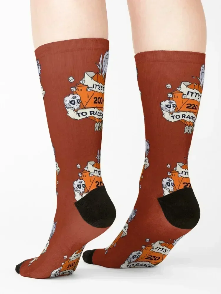 Tabletop RPG Barbarian - It's Time To Rage Socks luxe men cotton high quality new in's colored Man Socks Women's