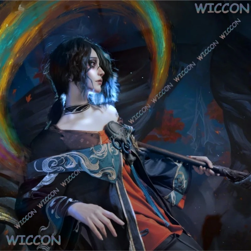 

‌League Of Legends The Ink Mage Male Outfit Full Set LoL Game Character Hwei Cosplay Costume Party Halloween Automate Halloween