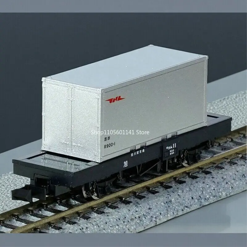 TOMIX N Type 1:160 Train Model Container 8765 Silver Container Transport Flatbed Truck Model Carriage No Power