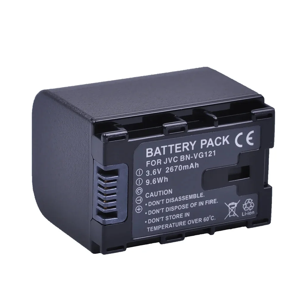 2670mAh PowerTrust Li-ion BN-VG121 Battery BNVG121 BN VG121 Bateria for JVC Everio GZ-HD960 HD500 HM320 HM550 HM860 HM620