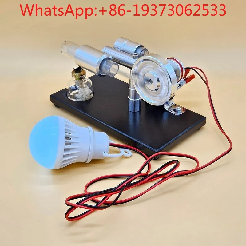 Engine with Light Bulb Physics Experiment Generator Science Popular Science Children's Toy Model Steam Engine