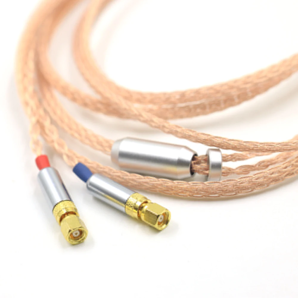 Cable de repuesto mejorado para auriculares de cobre puro de un solo cristal UPOCC de 16 núcleos para (tornillo) Hifiman HE6 HE5 HE400 HE500 HE600