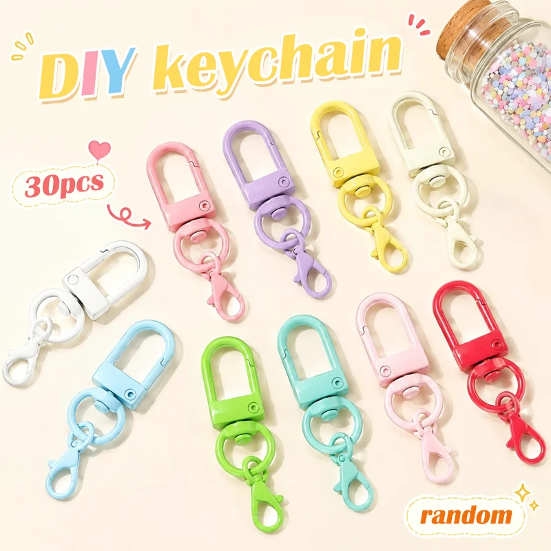 Lobster Clasp Spring Buckle Key-Chains Multicolored Good-looking Diy Making Key Ring Hooks Bags Buckle Keychains Best Gifts