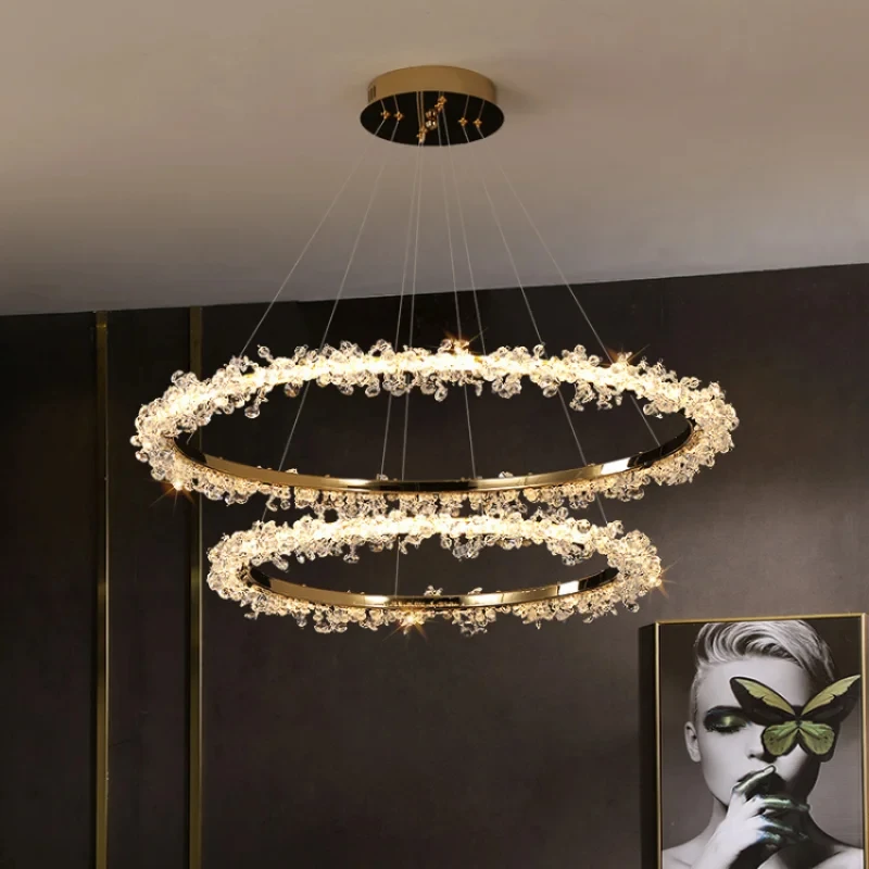 luxo lustre de cristal personalidade criativa sala de estar sala de jantar quarto lampadas decorativas 01