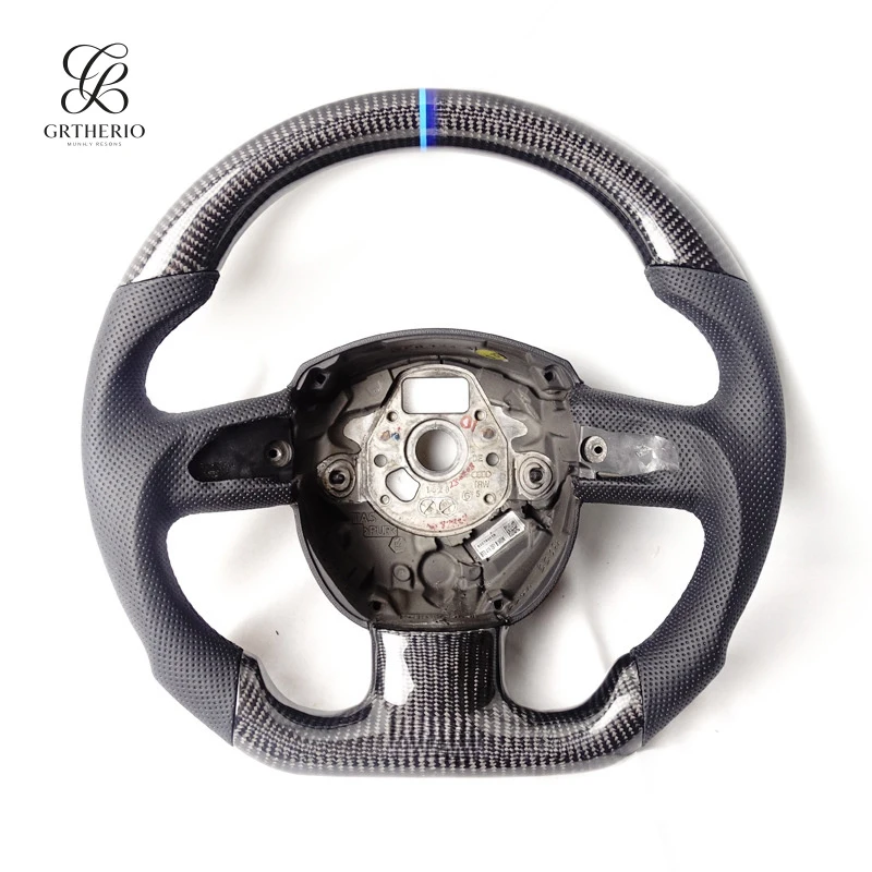 

Suitable for Audi S4 S5 S6 B7 B8 sports carbon fiber steering wheel modification 08-12 models
