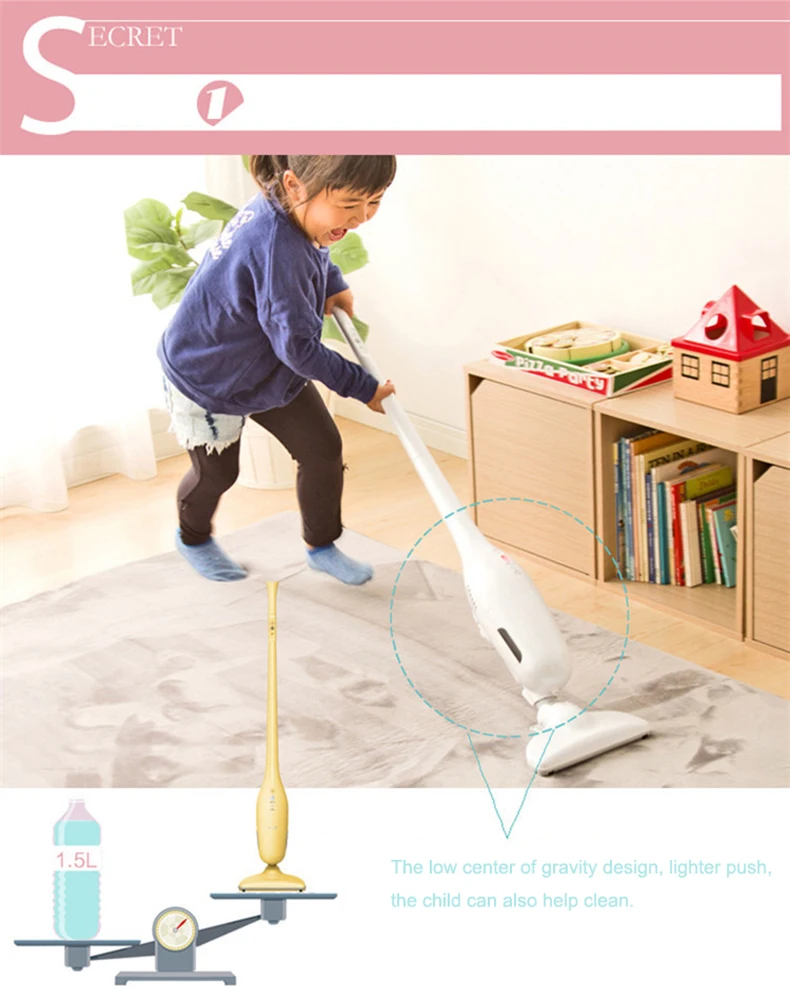 Haushalt Drahtlose Staubsauger Handheld Aufrecht Dual-use-Staubsauger Licht Wiederaufladbare Staubsauger Maschine