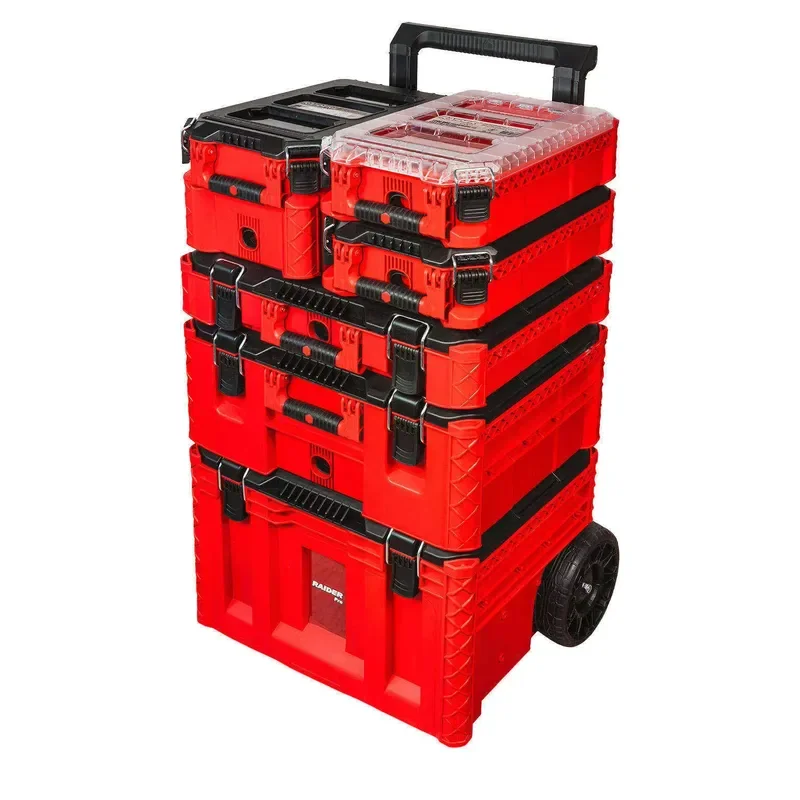 Industrial Tool Storage System Stackable Wheels Load Capacity 250kg 3 Year Warranty Workshop Use