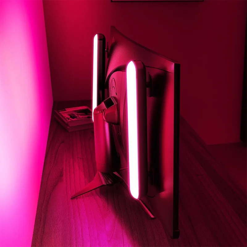 Đèn chơi game điều khiển bằng giọng nói Popular24KeyRGB Symphony, đèn nền máy tính 5VUSBE, đèn thu âm thanh thể thao