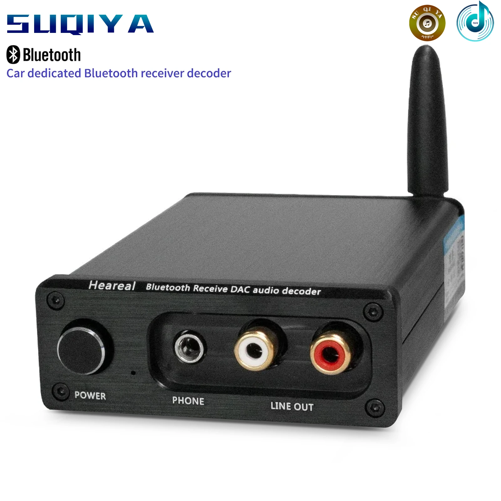 

Car Dedicated QCC5125 Bluetooth Audio Receiver Amplifier ES9018 Decoder Support LDAC APTX-HD