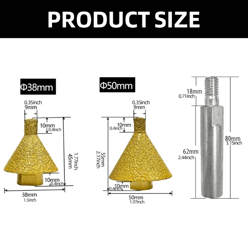 Dụng cụ mở lỗ khoan mũi khoan vát góc M14 để định hình cắt tỉa
