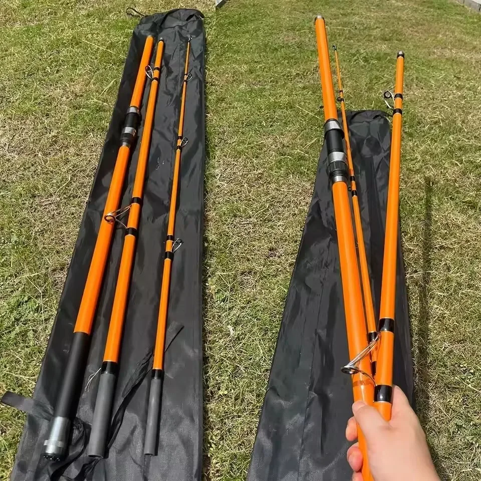 

3.3/3.6/3.9/4.2M Carp Rod 35kg Surf Fishing Rod 80-350g 20-60LB Travel Surf Spinning Rod 3 Piece Carbon Saltwater Fishing Pole