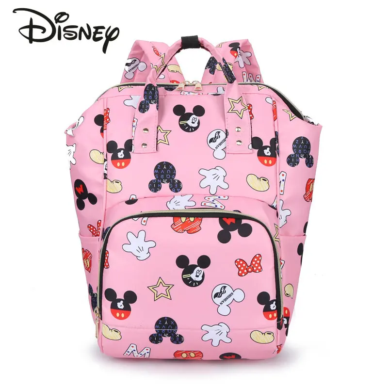 Imagem -04 - Disney Mickeys Novidades Mommy Bolsa Grande Capacidade Materna e Infantil Bolsa Anti Salpicos de Armazenamento Multifuncional do Bebê Bolsa de Saída