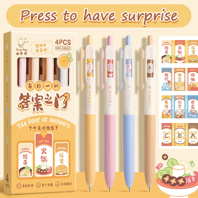 2024 New Arrival Twirling  Stress-Relief Gel Pen Pressing High-Value Pens Kawaii Student Quick Drying Signature Pen Stationery