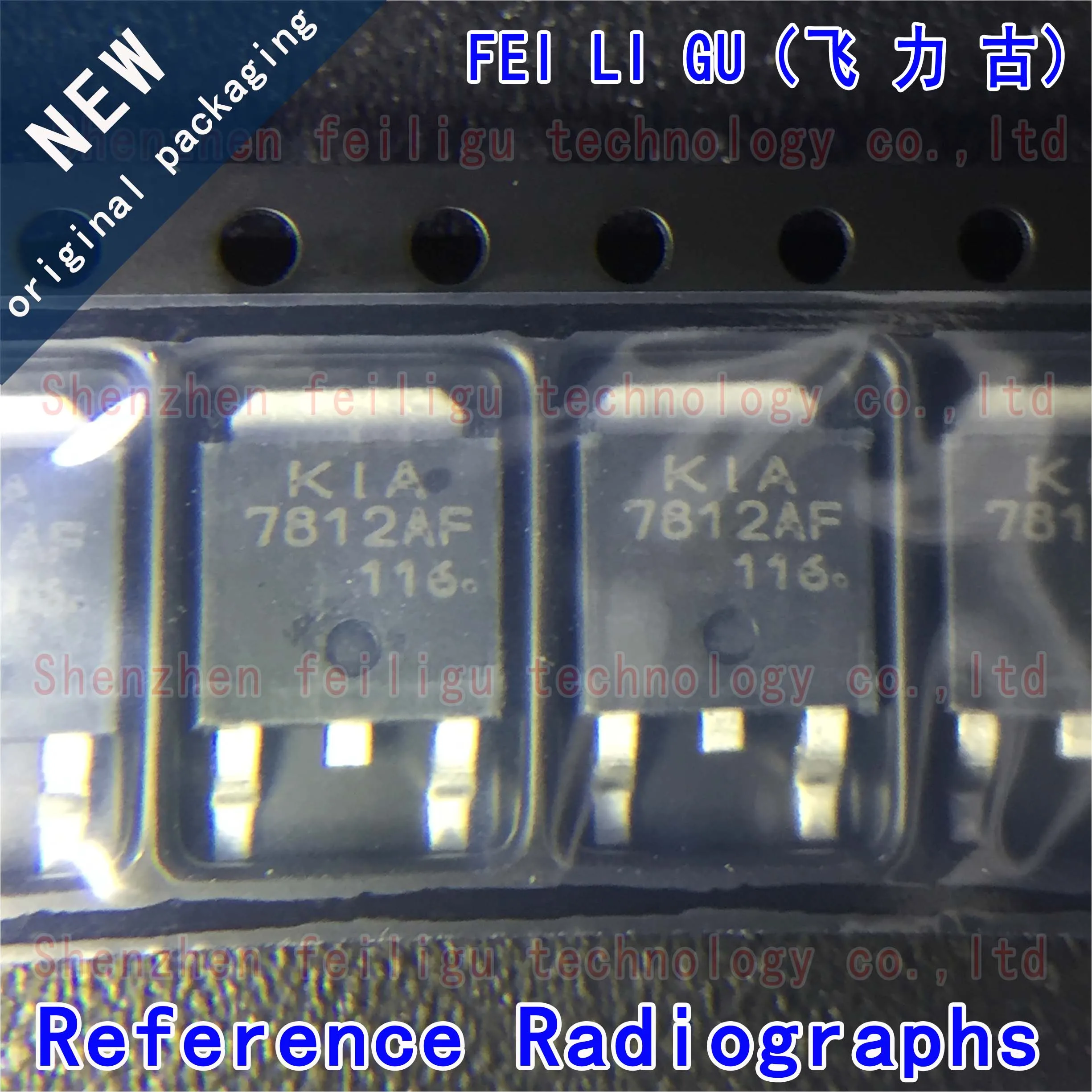 Chip regulador lineal piezas/P KIA7812AF 7812AF, Paquete: TO-100, entrada: 35V, salida: 1A 12V, 5 ~ 100% KIA7812AF-RTF, 252 nuevo y original