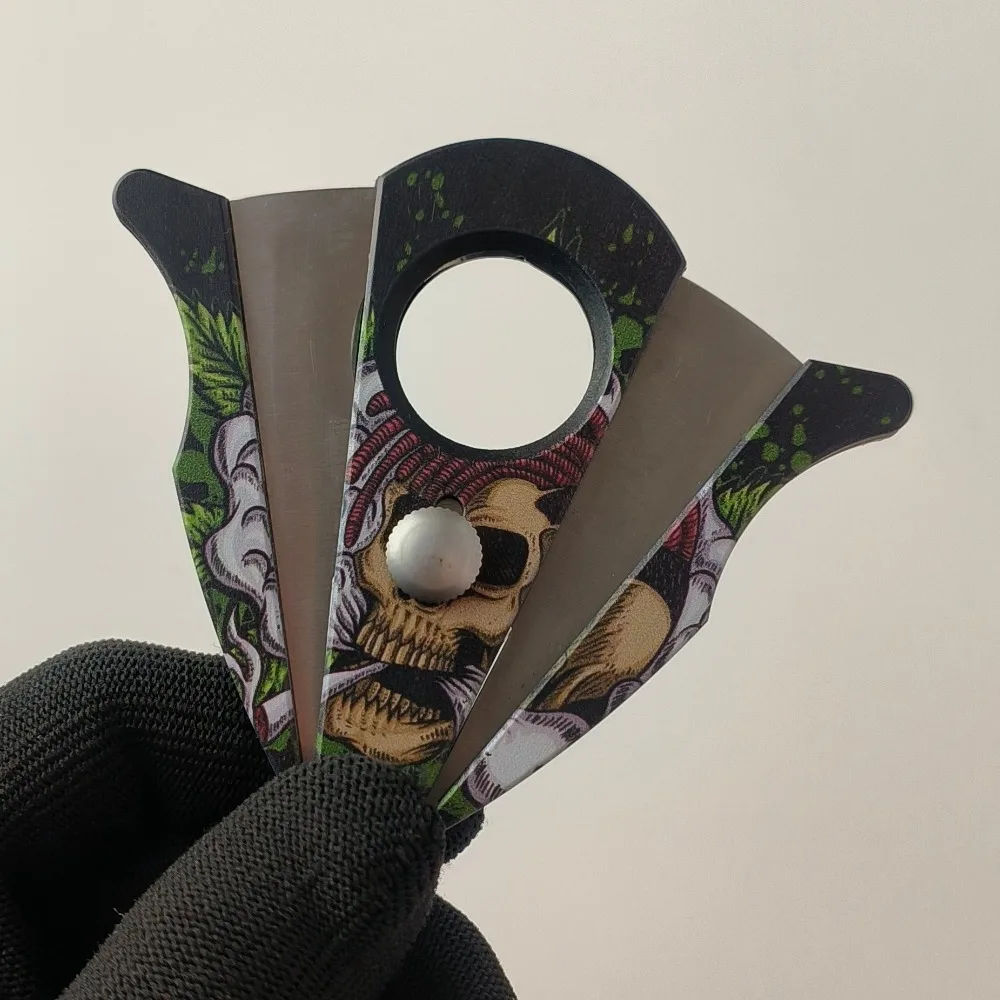 Double-edged Cigar Cutter Fashionable Creative Stainless Steel Anti-slip Comfortable Convenient