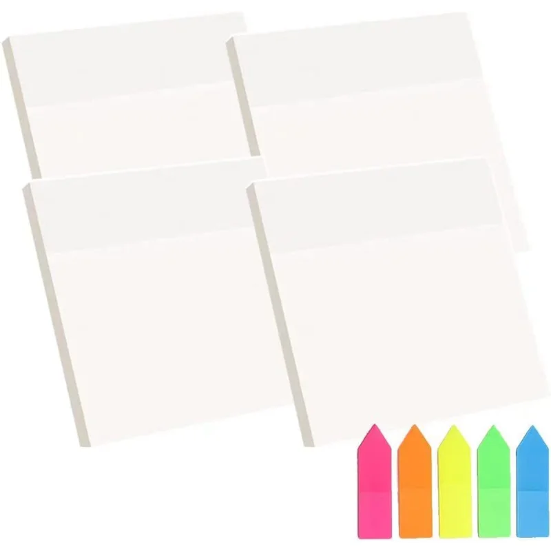 50sheets Transparent Waterproof Notes Student Memo Notepad Creative N-time Stickers Index Stickers for School Office Stationery