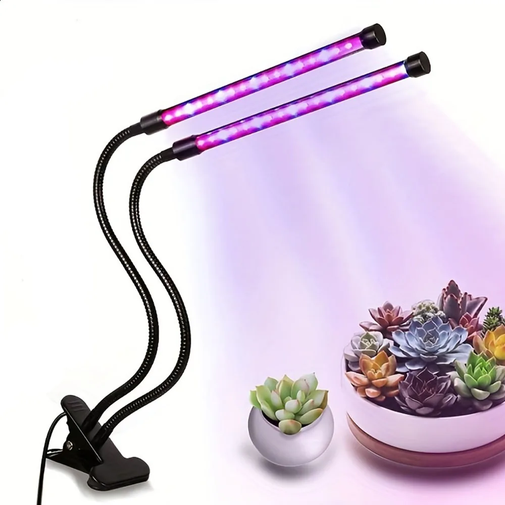 LED Plants Grow Lamp USB Light Full Spectrum For Plants Hydroponics Growing System Grow Lights 5v Spectrum Timer Setting 5 Heads