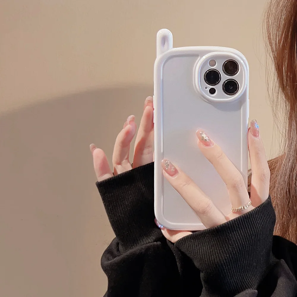 الفاخرة بلون هوائي تصميم لينة قضية الهاتف آيفون 16 15 14 13 12 11 برو ماكس XS X XR 7 8 زائد غطاء للحماية الكاميرا #6