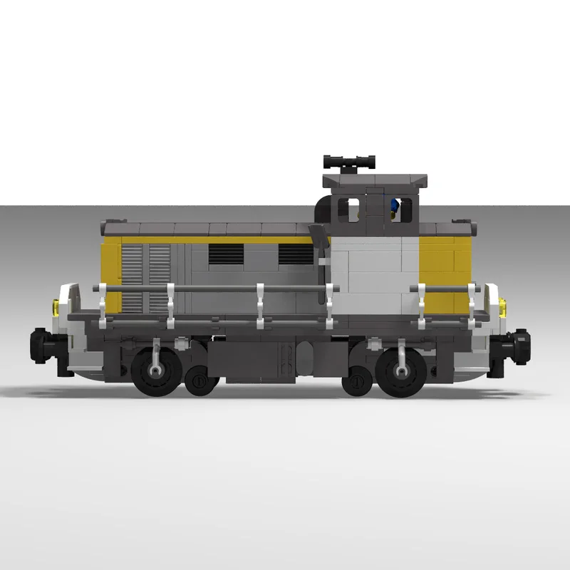 Modèle de voiture de ville MOC briques de construction français Y8000 Shunter Locomotive technologie modulaire enfants cadeaux de vacances assembler des jouets costume