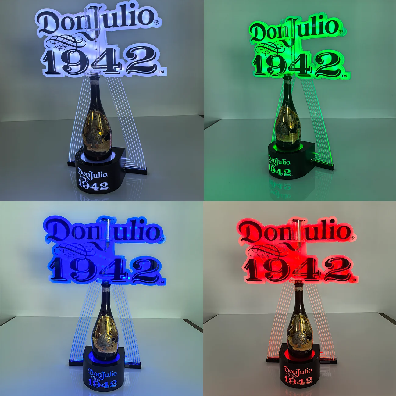 DON JULIO 1942 Tequila Bottle Presenter Glow Bar Champagne Wine  display picture 1