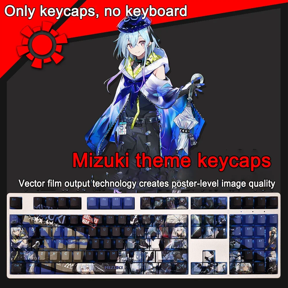 Game Arknights Honeyberry Alle Charaktere Tastenkappen PBT Dye-Sub Cherry Hintergrundbeleuchtete Tastenkappen Anime-Tastenkappen für ANSI 61 87 108 Layout – Detail 20