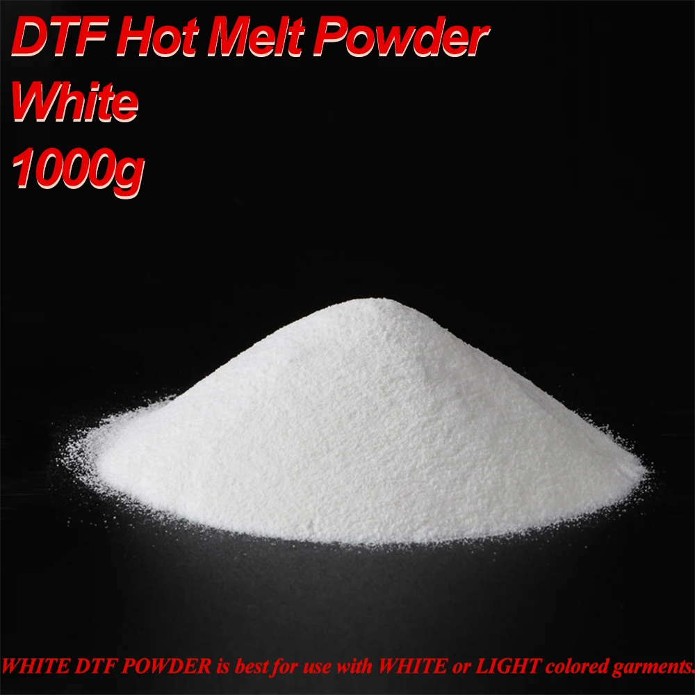 1KG White Black TPU DTF Hot Melt Adhesive Powder Glue Polyurethane For T-shirt Transfer Printing Printer DTF Powder