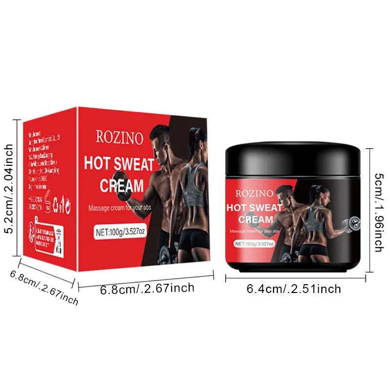 كريم ساخن بارد لتدليك البطن 100 جرام كريم تدليك بلاستيكي لشد البشرة وشد البشرة #5